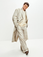 Брюки со змеиным принтом UNI