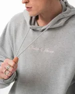 Купить Худи Bruler d'Amour Basic Logo серый меланж Худи Bruler d'Amour Basic Logo серый меланж