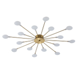 Потолочный светильник 16x3Вт G4,  металл/акрил, медь. К люстре подходят лампочки с цоколем G4 и максимальной мощностью 3Вт.Диаметр 10мм, высота до 65мм