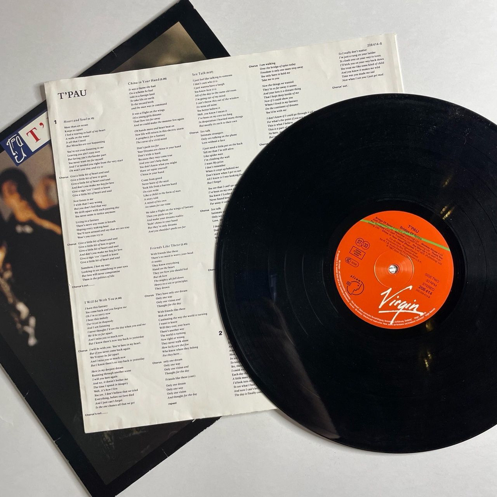 Винтажная виниловая пластинка LP T'Pau (Germany 1987)