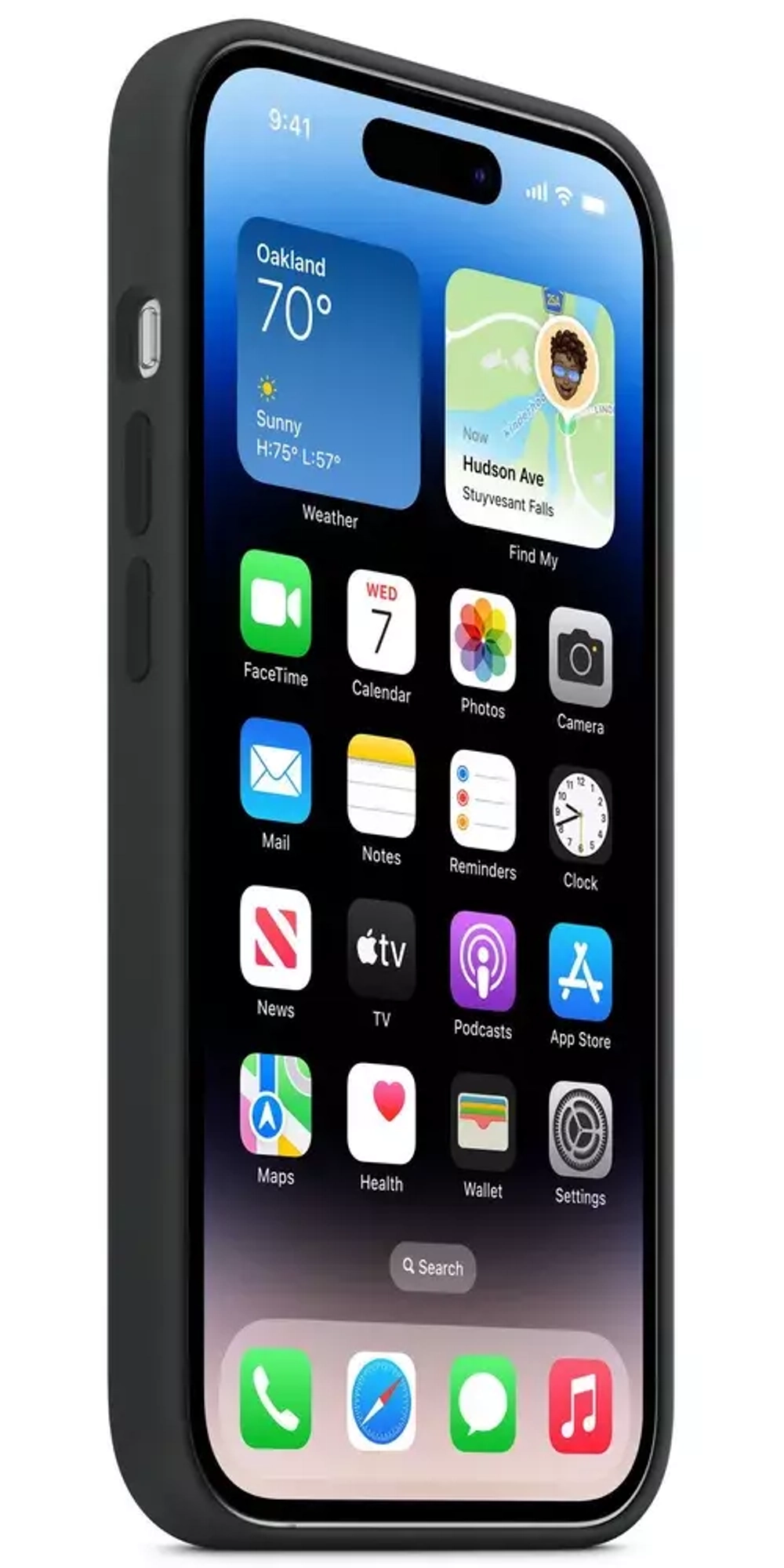 Чехол силиконовый для IPhone 14 Pro Midnight (MM2J3FE/A)
