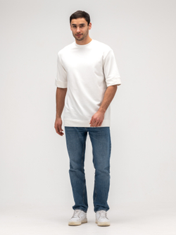 Футболка мужская плотная. Белая