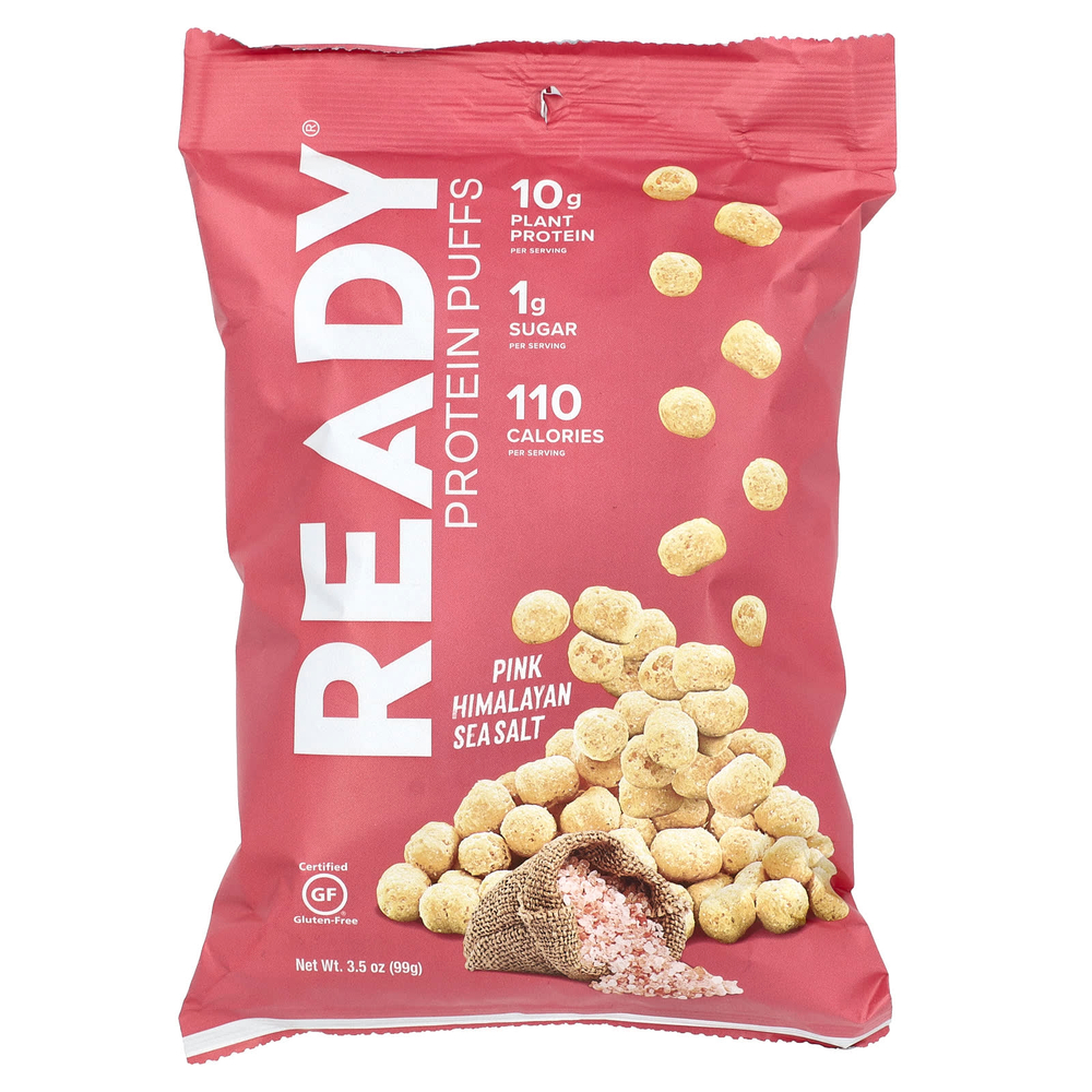 Ready, Protein Puffs, розовая гималайская морская соль, 99 г (3,5 унции)