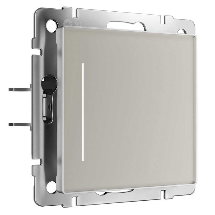 Сенсорный выключатель одноклавишный с подсветкой (дымчатый) W4512014/ a069762