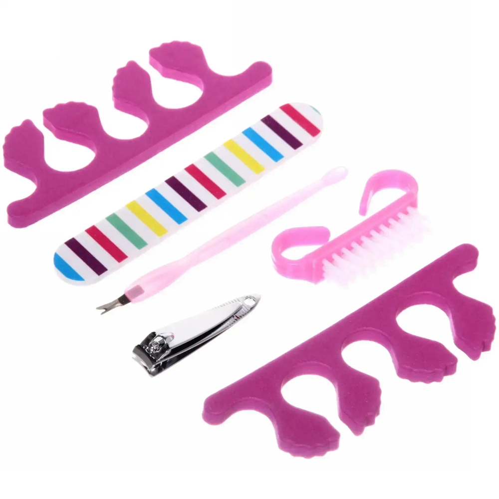 Набор для маникюра и педикюра «Ультрамарин - классика» в косметичке, 6 предметов,15*12 см