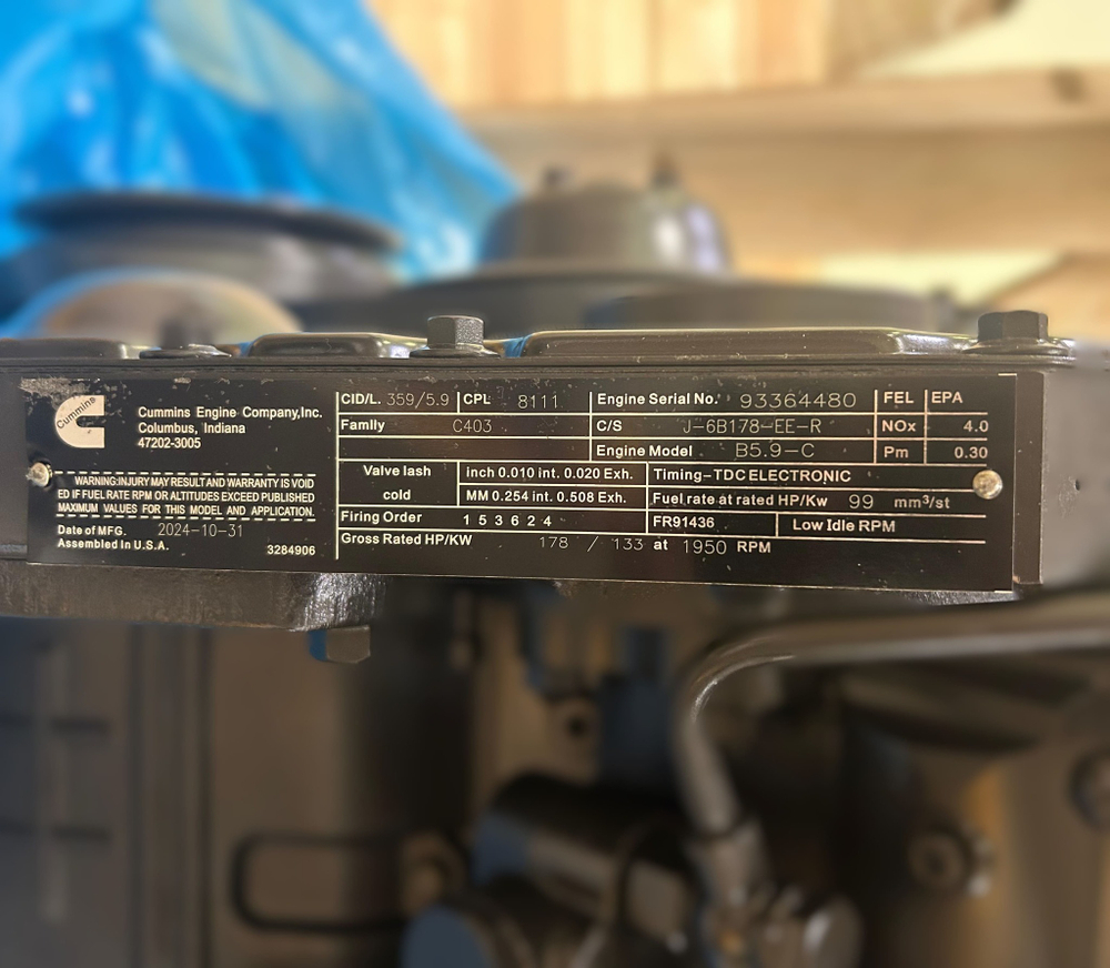 Двигатель Cummins 6BТ5.9 №93364480