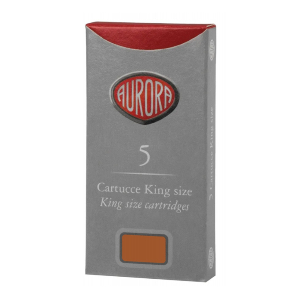 Картридж с чернилами для перьевой ручки Aurora orange, упаковка из 5 шт.