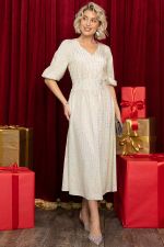 Платье праздничное Мадлен (белое золото) П14603-18М LT Collection