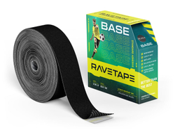 Кинезиотейп RaveTape BASE 5×32 — Черный (BLACK)