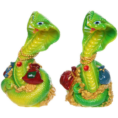 Фигурка новогодняя «Змея - Мешок с деньгами» 9*8,5*17 см, микс