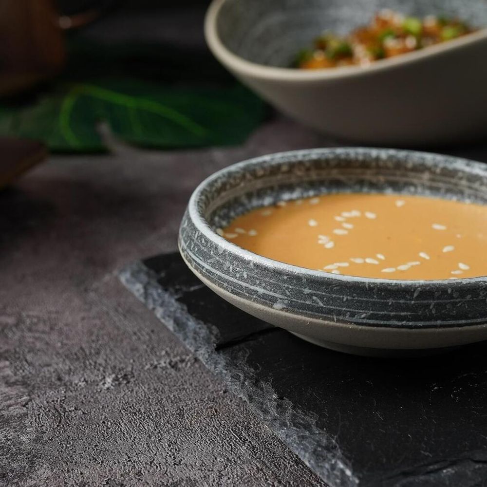 Соусник 70 мл d 9,2 см h2,5 см круглый глазурь Glossy Stone Untouched Taiga P.L. Proff Cuisine [1]