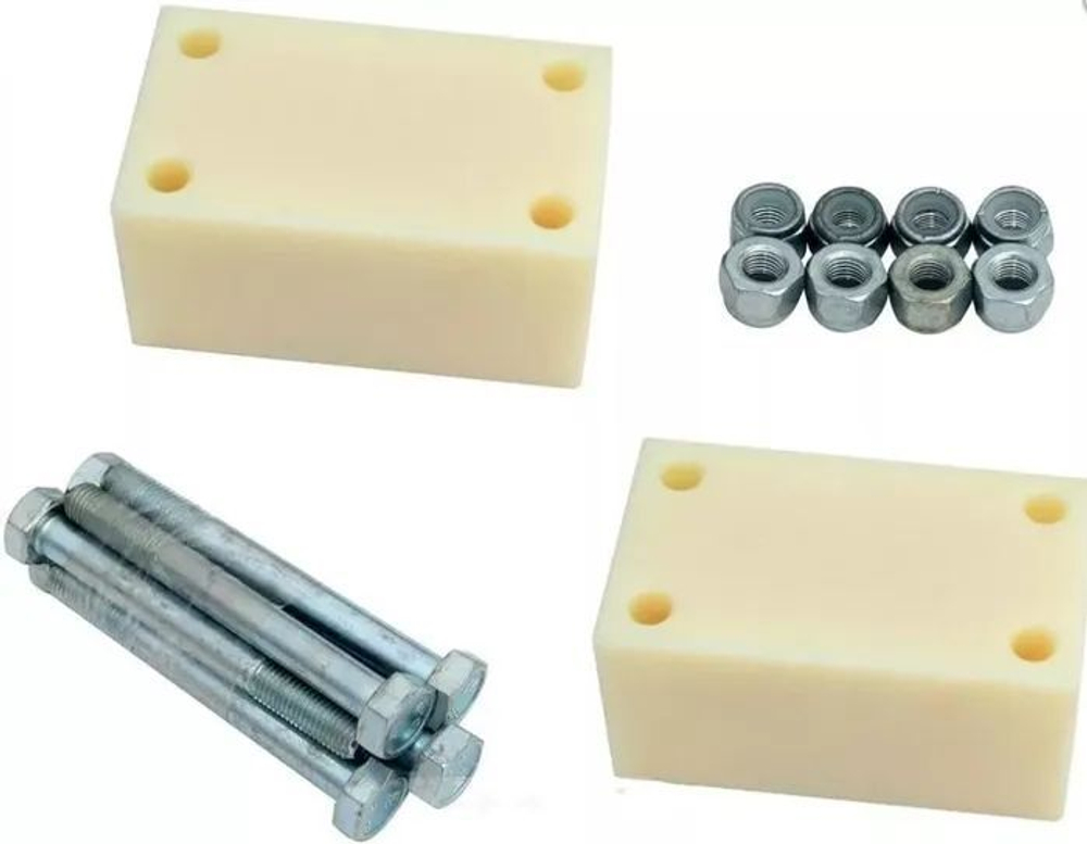 Комплект проставок под серьги рессор 40мм (капролон).