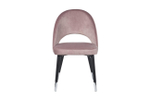 Стул Garda Decor велюр пепельно-розовый 51*56*84 см