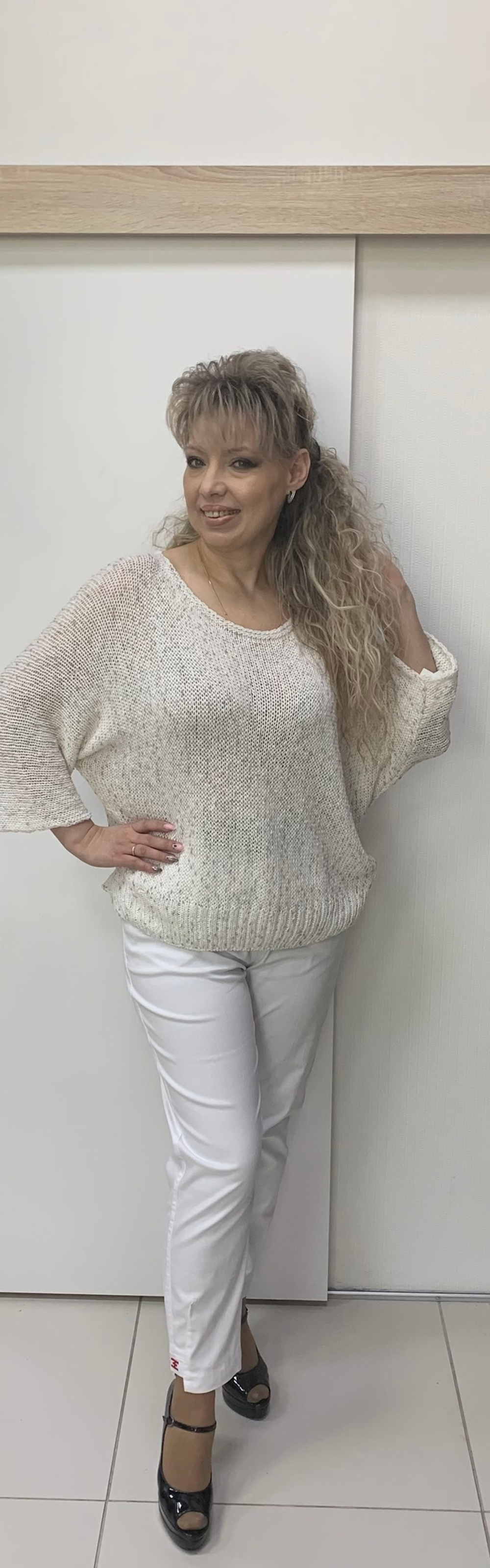 Итальянский меланжевый блузон