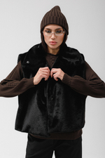 Жилет-манишка норка (черный)