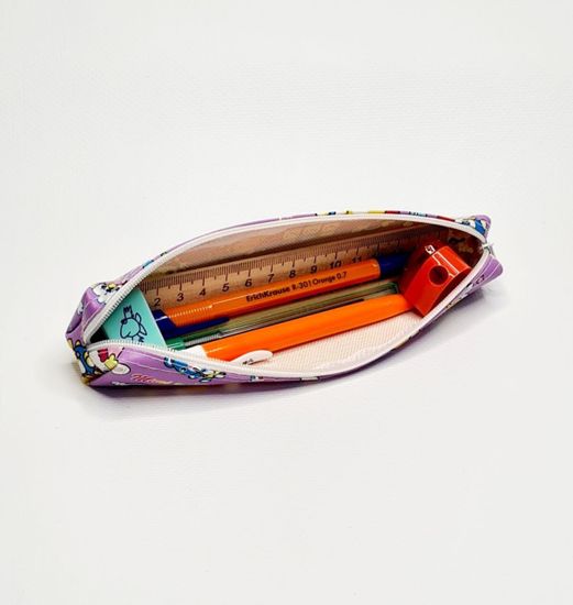 Пенал школьный с наполнением "Зайцы", 7 предметов