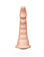 Телесная насадка на трусики харнесс Alien - 18,5 см. (Цвет: телесный)