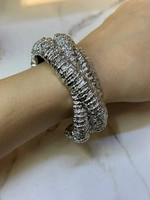 Браслет плетение под серебро
