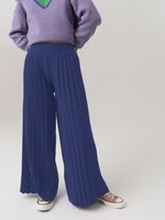 Школьные широкие брюки для девочки AT726-2 сапфировый