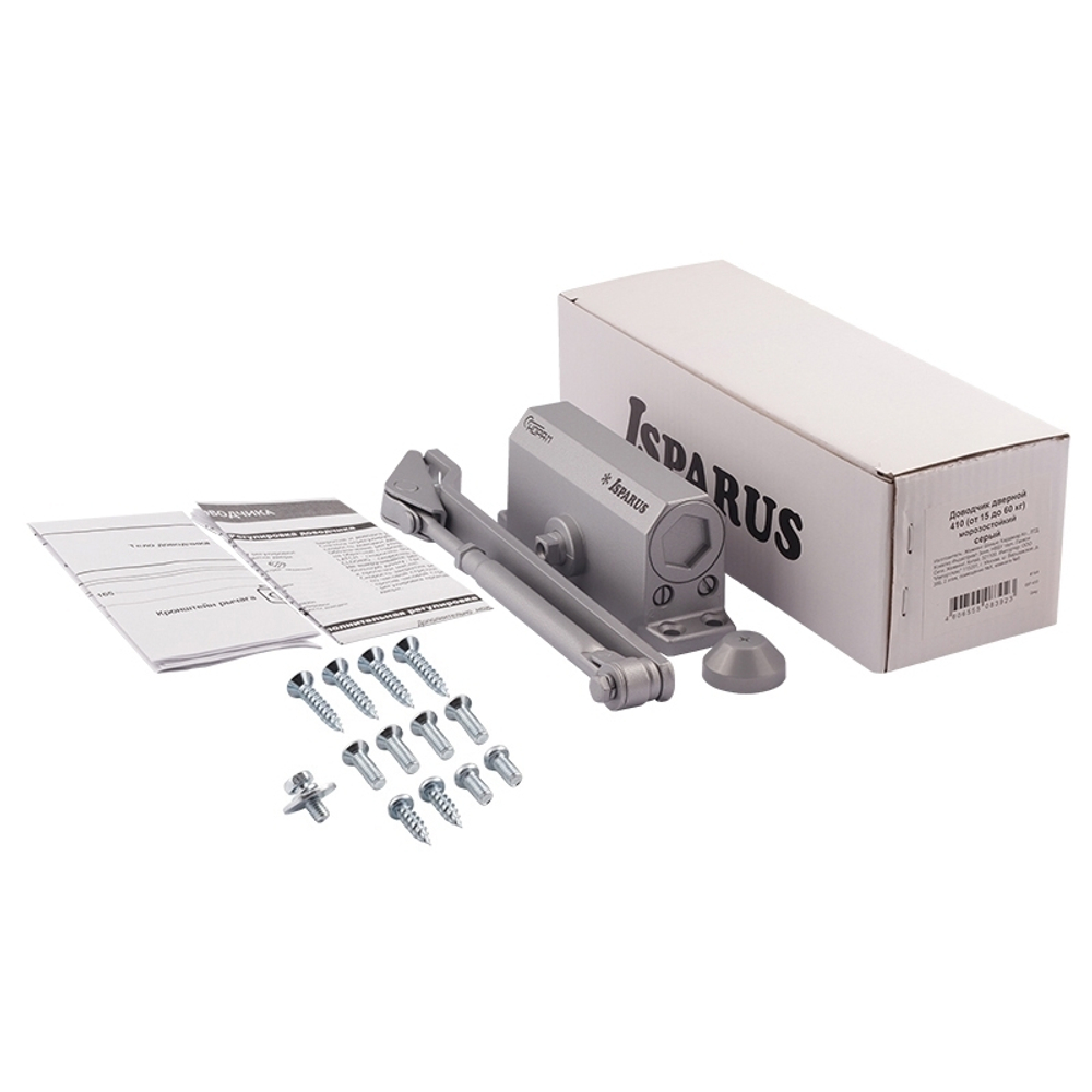 ДОВОДЧИК ДВЕРНОЙ НОРА-М 410 ISPARUS (ОТ 15 ДО 60КГ) (СЕРЫЙ) МОРОЗОСТОЙКИЙ