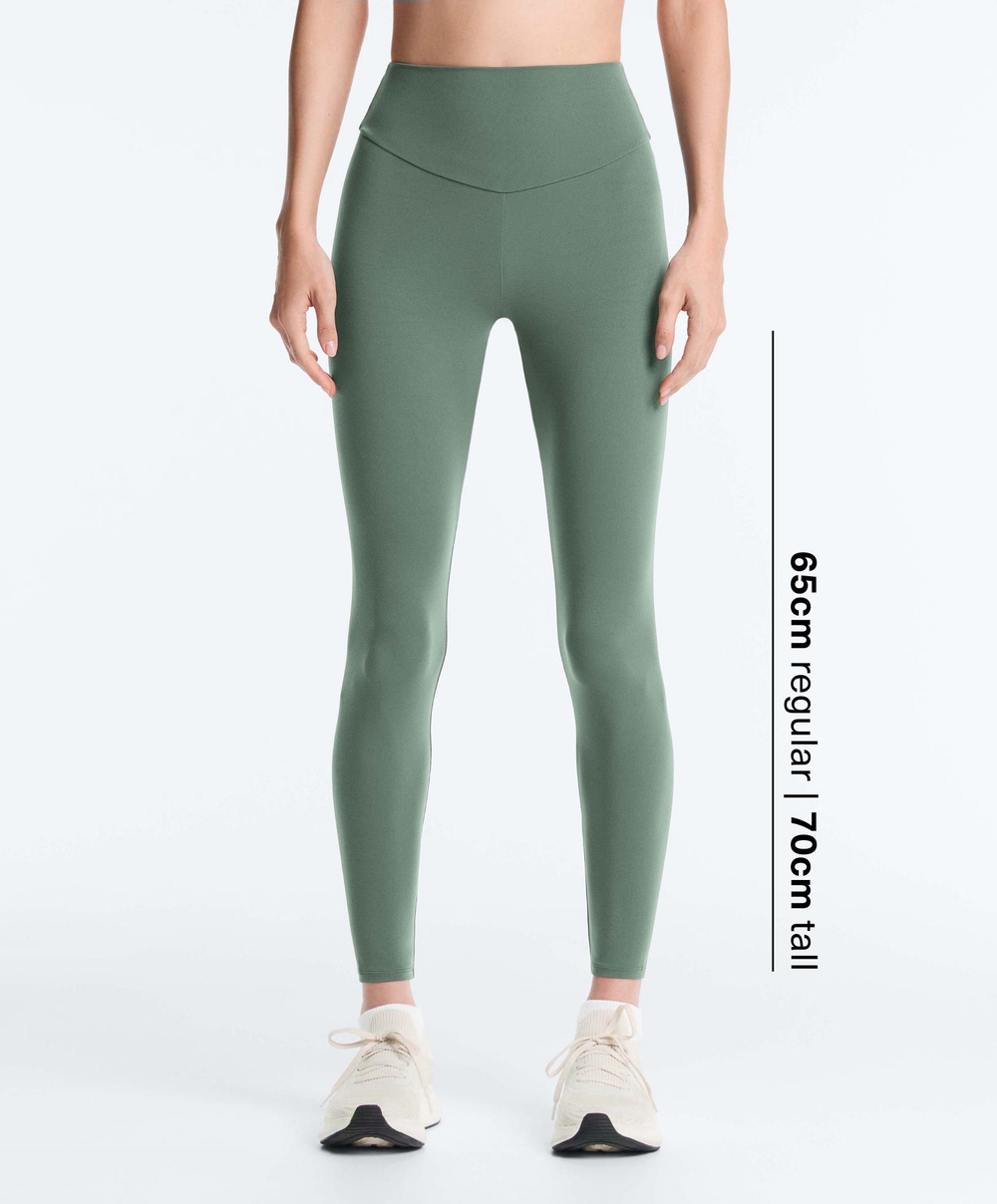 OYSHO Легинсы Comfortlux длиной до щиколотки с высокой посадкой, темно-зеленый