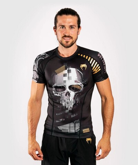 Рашгард Venum Skull Rashguard Short Sleeves Black/Grey