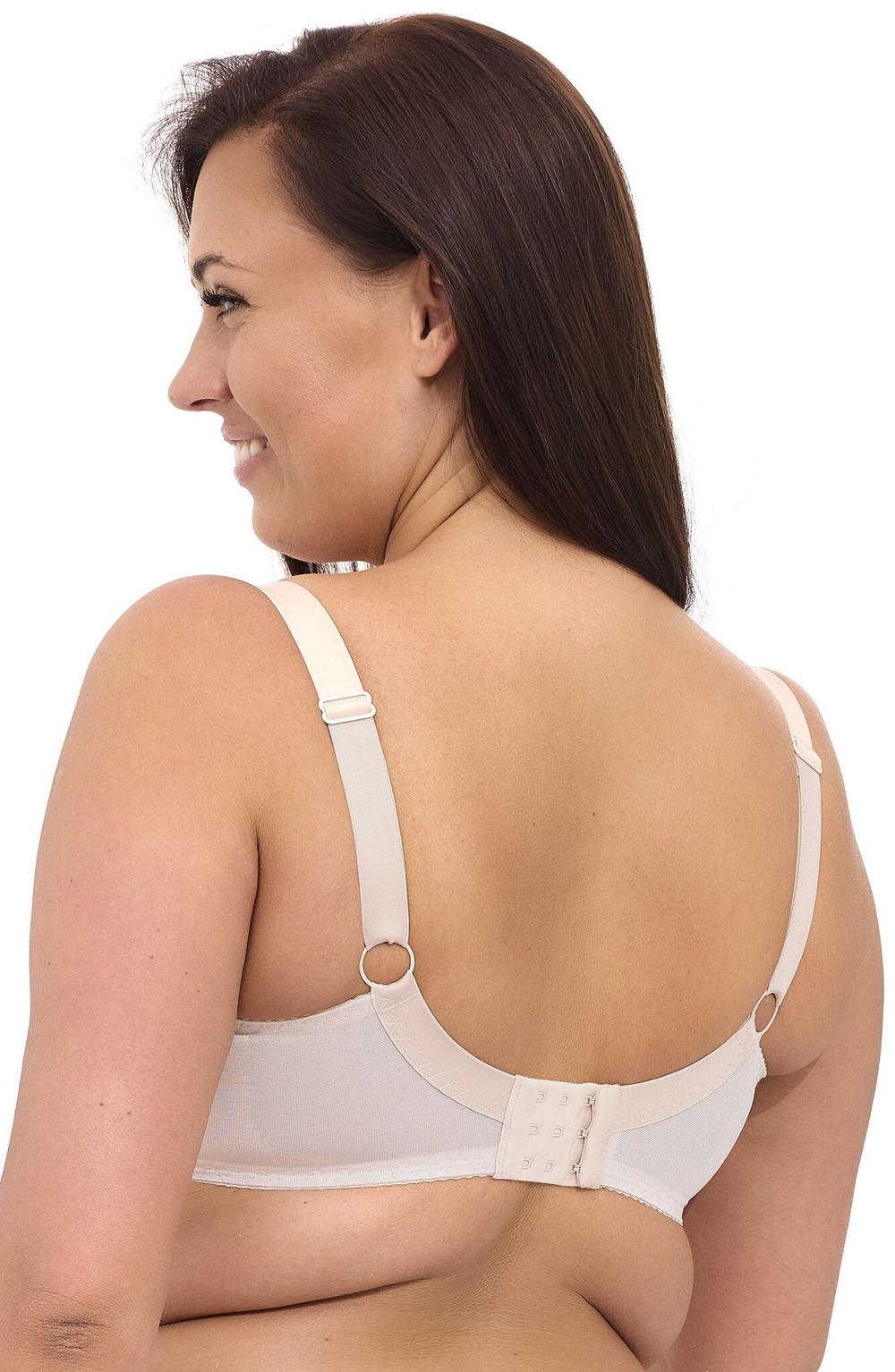 Однотонный бюстгальтер на косточках с мягкой чашкой plus size (Размер: 65M) (Цвет: черный)