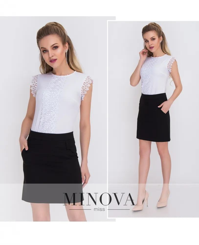 Юбка 1052-черный Minova
