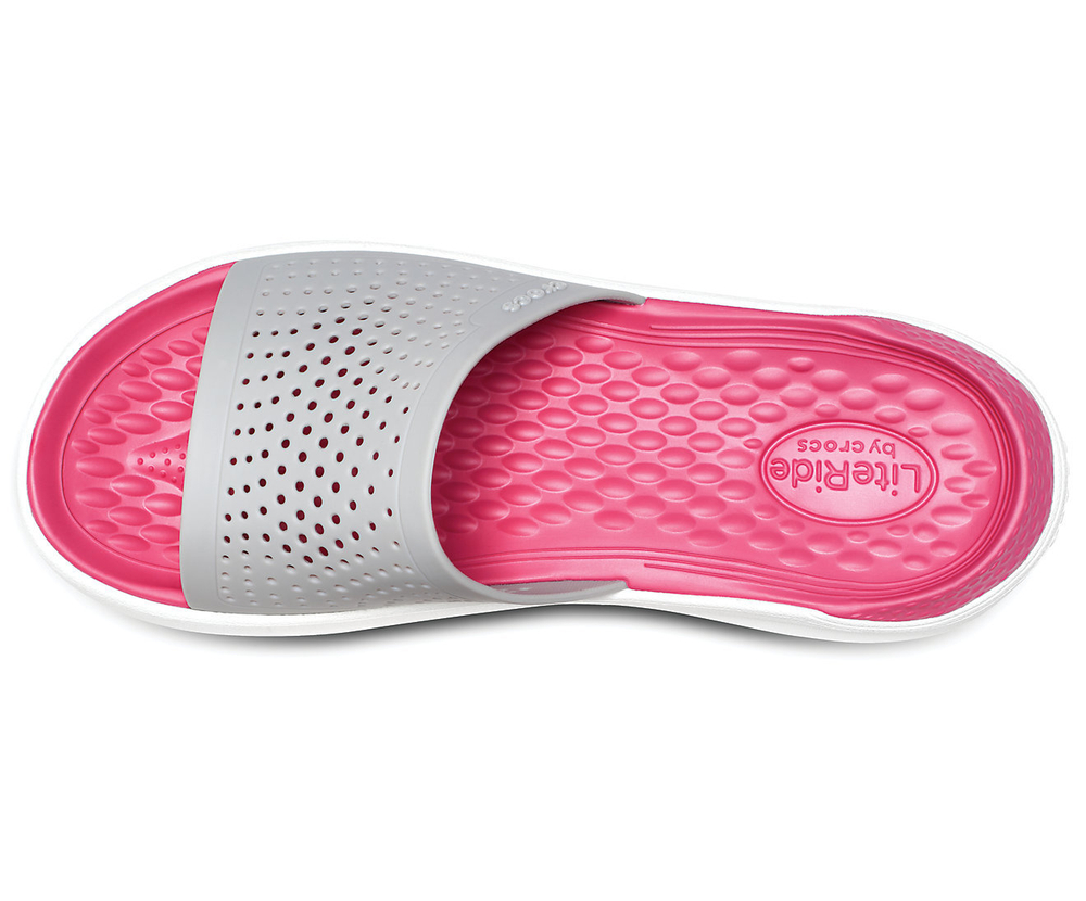 Шлепанцы CROCS LiteRide Slide Pearl White/White