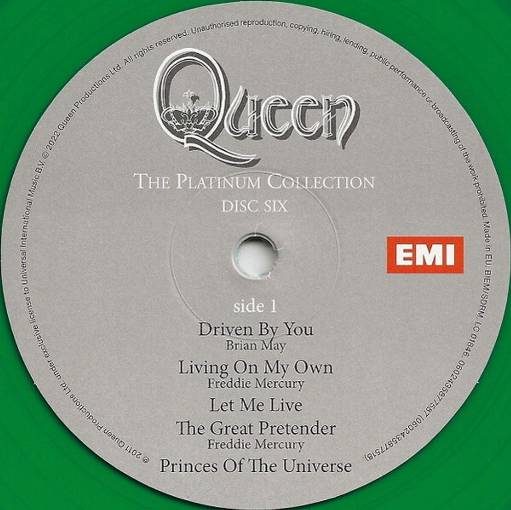 Queen / The Platinum Collection (Coloured Vinyl)(6LP)