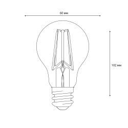 LED-A60-10W-4000K-E27-CL-DIM GLA01TR Лампа светодиодная диммируемая. Форма А. прозрачная. Серия Air. Белый свет 4000K. Картон. ТМ Uniel.