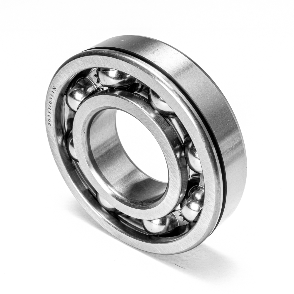 Подшипник шариковый радиальный однорядный открытый с проточкой на наружном кольце, 55х120х29 мм (вал первичный КПП ГАЗ, ЗИЛ)