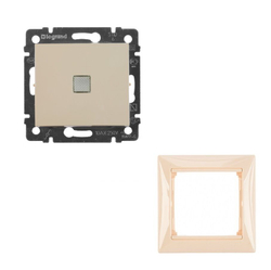 Legrand выключатель 4310 с рамкой 1 с/к