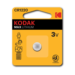 Батарейки Kodak CR1220-1BL MAX Lithium