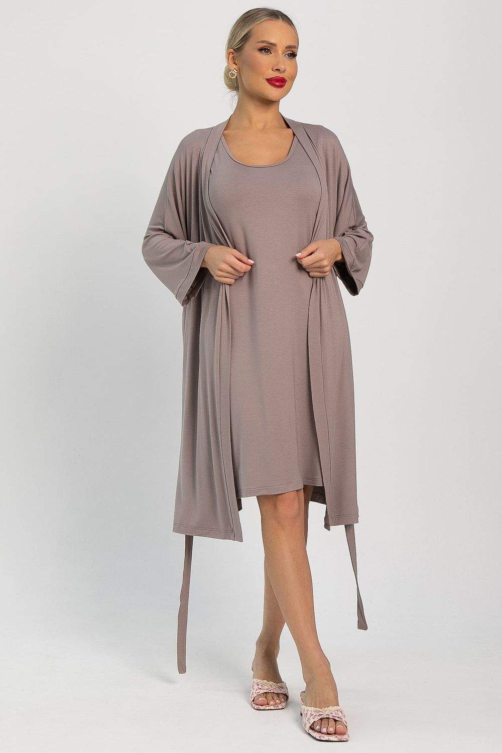 Платье-майка для дома Шелк вискозы (латте) П14492-52М LT Collection