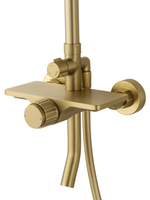 Душевая система WONZON & WOGHAND CLICK, Брашированное золото (WW-N3S962-BG)
