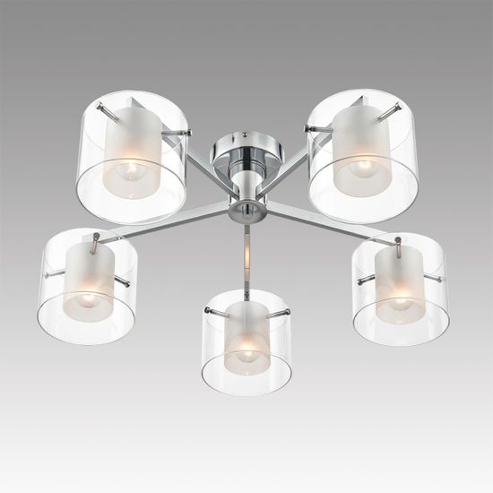 8261/5C MODERNI LN26 металл/стекло, хром/прозрачный Люстра потолочная E14 5*40W 220V VERDI