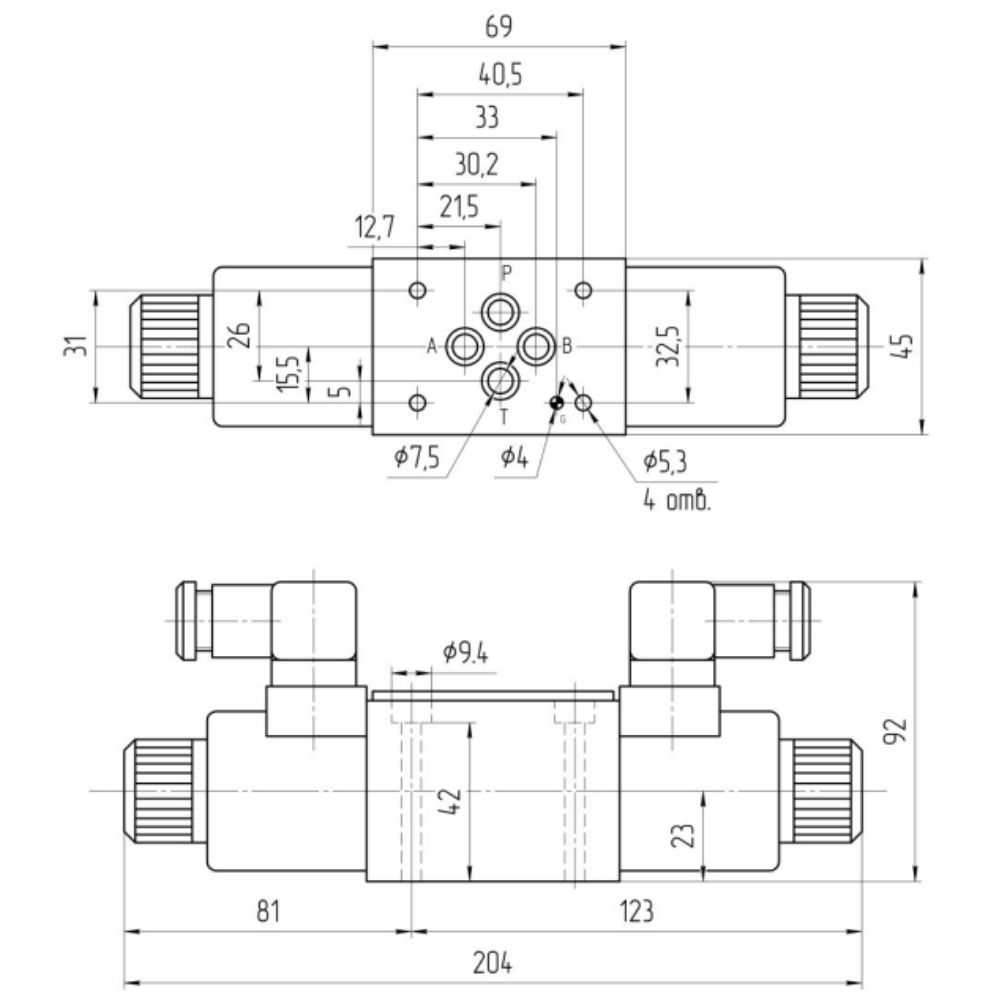 Гидрораспределитель ВЕ6.14 В110 УХЛ4