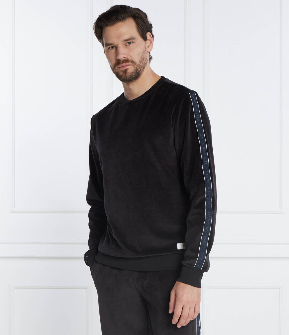 Худи TRACK TOP VELOUR Tommy Hilfiger - черный(UM0UM03010)