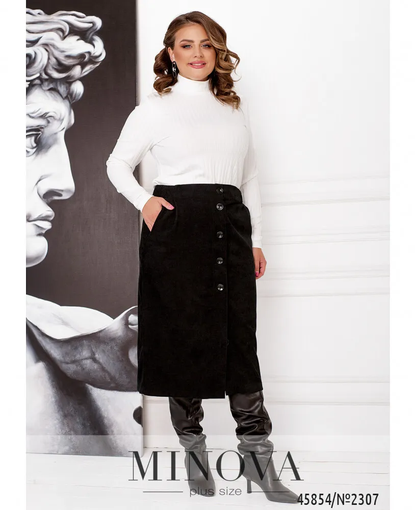 Юбка 2307-черный Minova