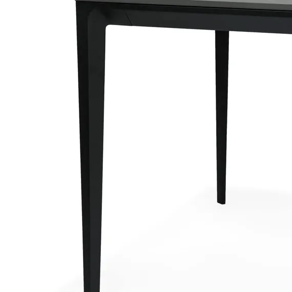 Обеденный стол Kluger 180х90 см, черная керамика, алюминий