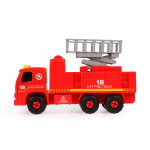 Машинка-конструктор 20 см "Пожарная с подъемником" (ключ с 3 насадк. в комплекте ,в пакет )