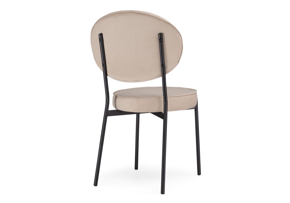 Стул на металлокаркасе Ройс бежевый / черный