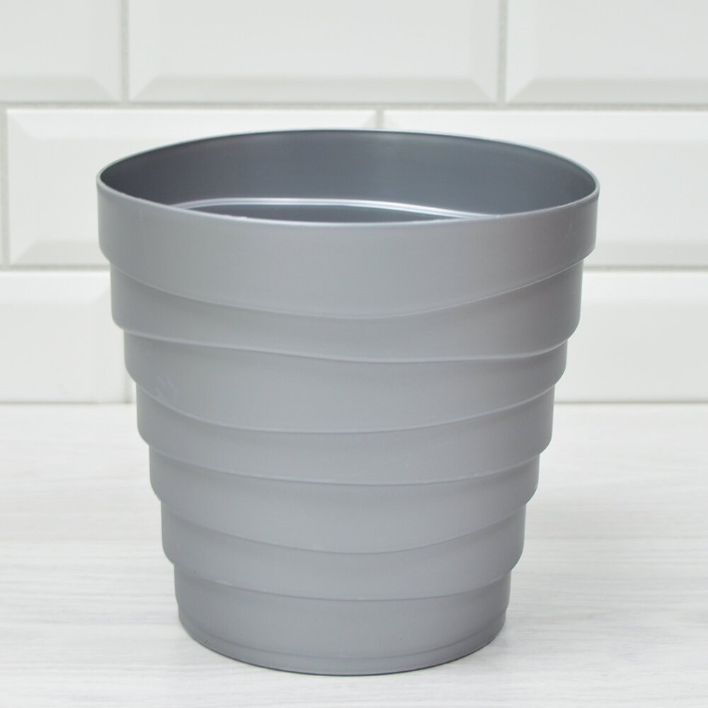 Кашпо Бархан 2,25л, серебряный