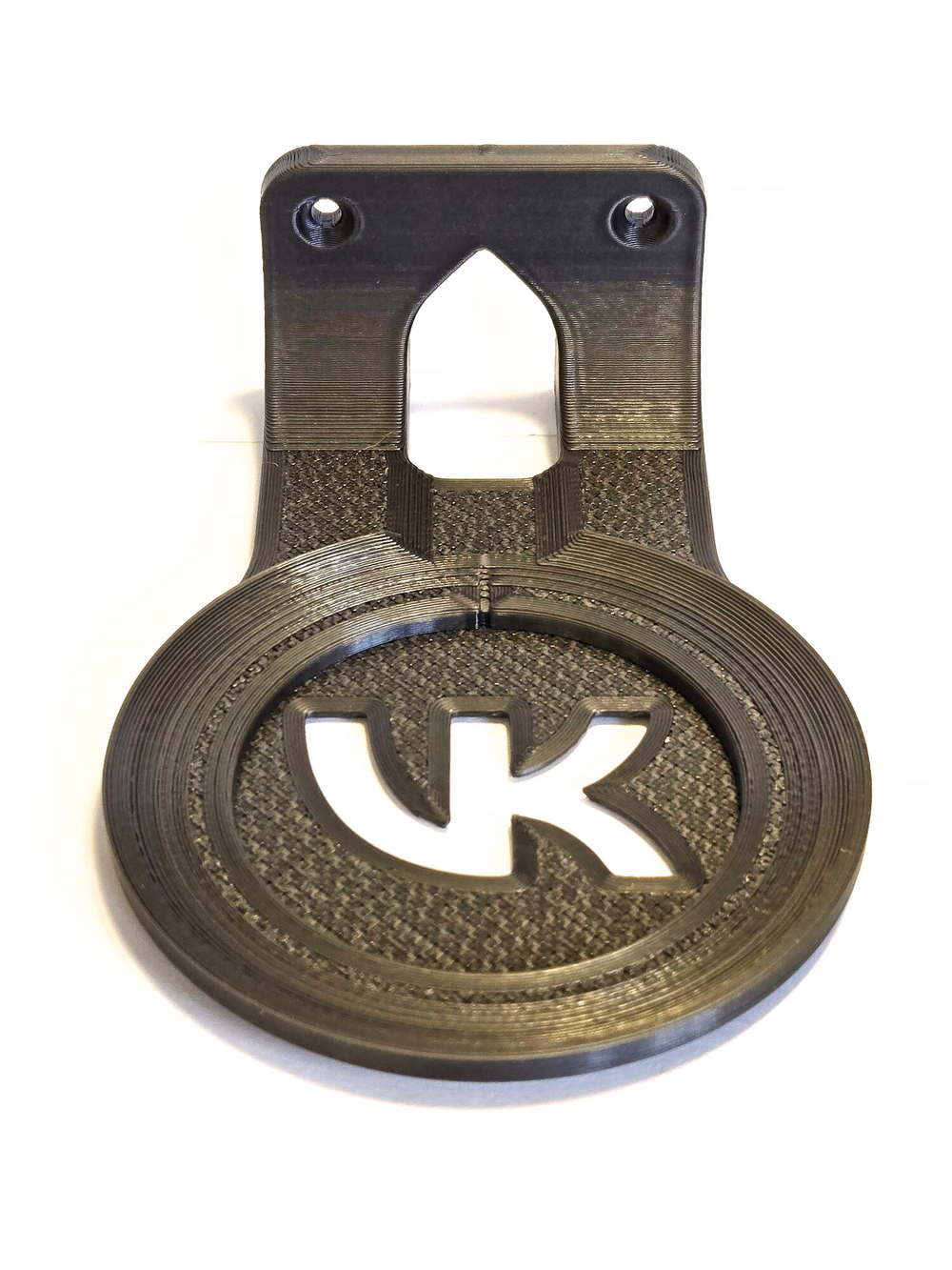 Полка настенная для умной колонки VK капсулы мини, 3D печать, серая