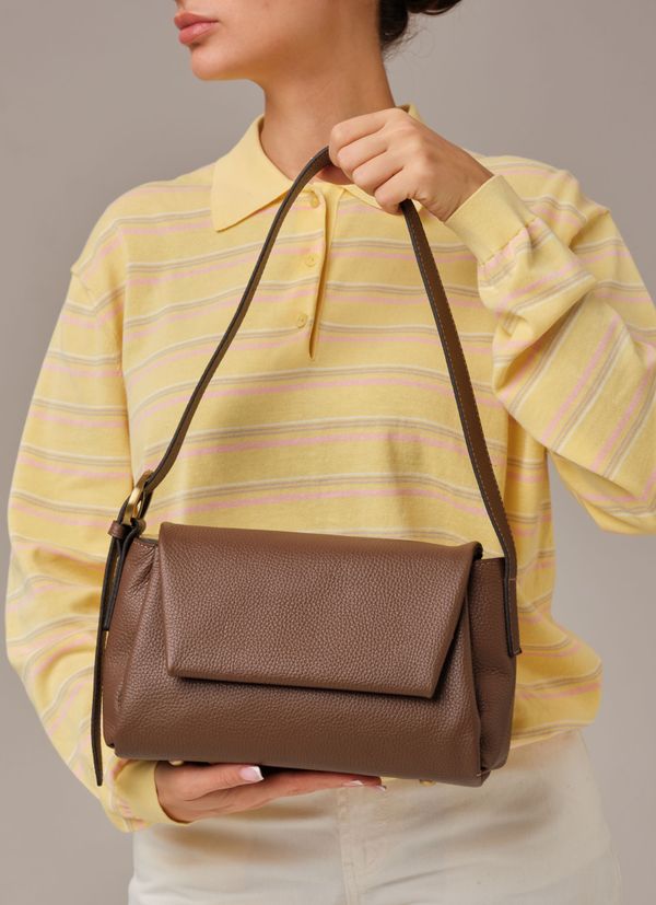 Кожаная сумка Nova DBR 31391 коричневый какао