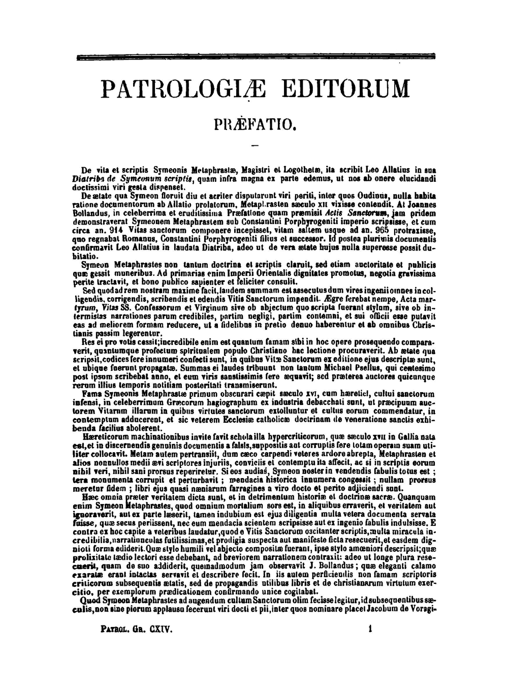 Patrologia graeca. Tomus 114 | J.P. Migne