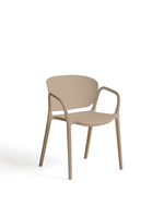 Уличный стул Ania бежевый пластиковый