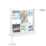 Панно для фотографий настольное hangit белое