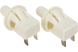 Выключатель-кнопка (мебельная) REXANT 250v 2.5а (2с) on-(off) б/фикс белый (pbs-19с) 36-3020
